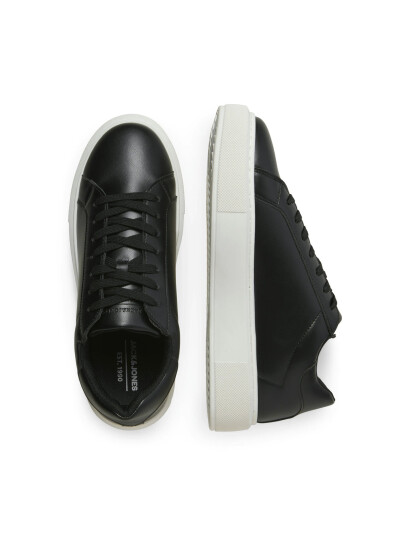 Jack & Jones Jfwaspire Cupsole Pu Sneaker Noos - Black - 41 Jack & Jones Jfwaspire Cupsole Pu Sneaker Noos - Black - 41