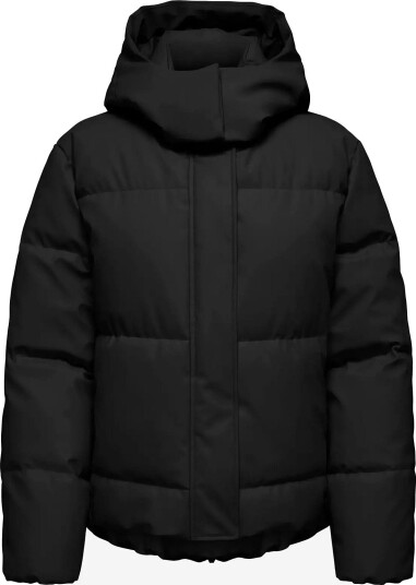 ONLY Onlagnes Coated Puffer Jacket Otw   BLACK   M