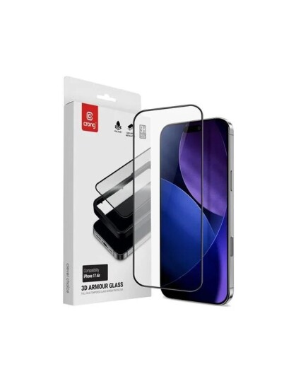 CRONG 3D Armor Glass   Tempered glass iPhone Air + installation frame
