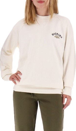Dickies Collegegenser Fort Lewis Ecru Dickies XS Xtra Small Collegegenser Beige Hvit
