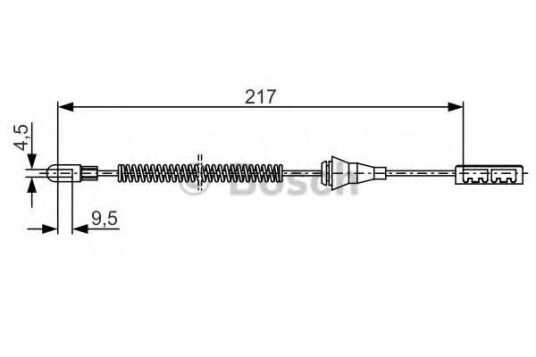 Bremsewire BOSCH 1 987 482 251