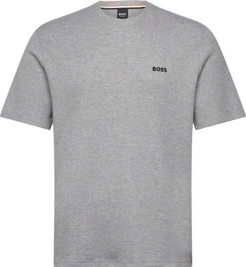 BOSS Waffle T Shirt Grey XXL