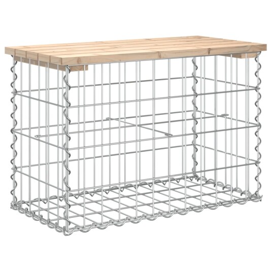 vidaXL Hagebenk gabiondesign 63x31,5x42 cm heltre furu vidaXL Hagebenk gabiondesign 63x31,5x42 cm heltre furu