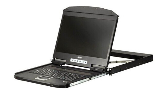 Aten 18.5" KVM-konsoll med USB og VGA - 1U Rackmonterbar - Svart Aten 18.5" KVM-konsoll med USB og VGA - 1U Rackmonterbar - Svart