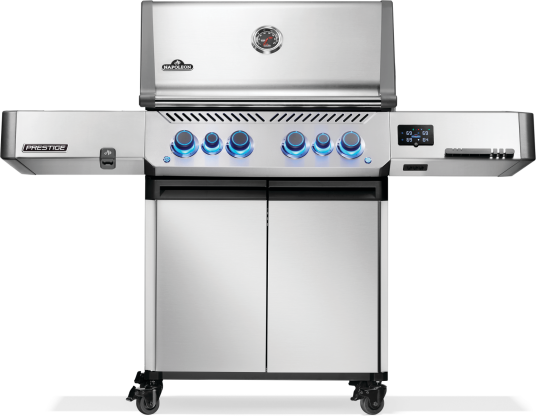 Prestige 500 Connected gassgrill i rustfritt stål med infrarød sidebrenner Prestige 500 Connected gassgrill i rustfritt stål med infrarød sidebrenner