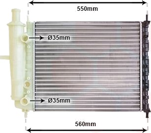 VAN WEZEL 17002159 Radiator motorkjøling