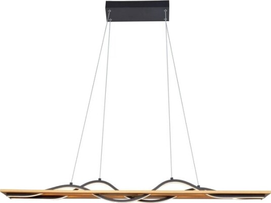 Hengelampe Italux Italux Conato Pnd 23848 30W Bk Gd 2X35w Led 3000K Tre/Svart Hengelampe Italux Italux Conato Pnd 23848 30W Bk Gd 2X35w Led 3000K Tre/Svart