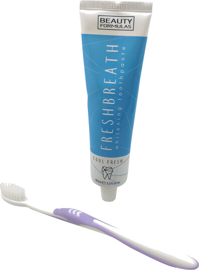 Whitening Tannkrem + Tannbørste Beauty Formulas Fresh Breath