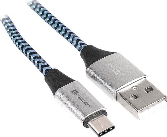Tracer Usb-Kabel Usb Hann Til Usb-C Hann Usb 2.0 2.1 A 1 M Svart Blå Tracer Usb-Kabel Usb Hann Til Usb-C Hann Usb 2.0 2.1 A 1 M Svart Blå