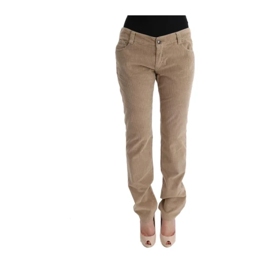 Ermanno Scervino Dame Bukser Beige L Ermanno Scervino Dame Bukser Beige L