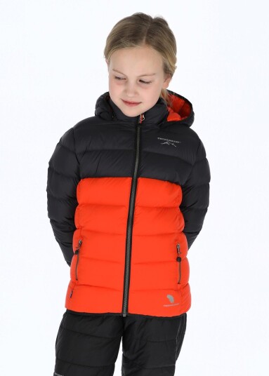 Swedemount Östersund Down Jacket 2.0 Jr Charcoal/Orange 170 Vinterjakker