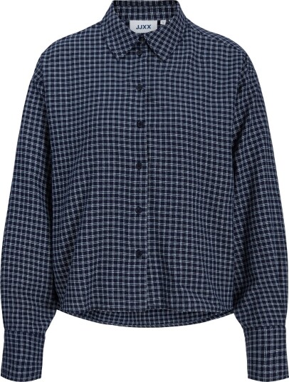 JJXX Kids Jxjamie Check Flannel Ls Short Wvn Grl   Navy   152