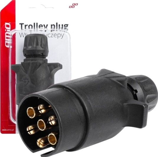 Amio Plugg Til Tilhenger/Hengerfeste 7 Pins Amio 03216