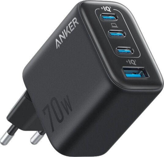 Anker Zolo vegglader 70W, 3x USB-C, 1x USB-A Svart Anker Zolo vegglader 70W, 3x USB-C, 1x USB-A Svart