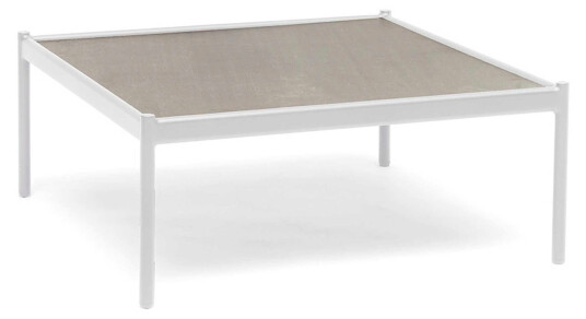 Hillerstorp Bolmsö sofabord Hvit med beige pute 80 x 80 cm Hvit Hillerstorp Bolmsö sofabord Hvit med beige pute 80 x 80 cm Hvit