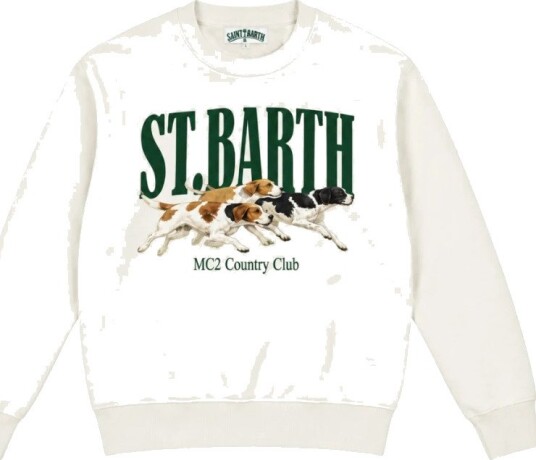 MC2 Saint Barth, Herre, Gensere & Hettegensere, Hvit, M,