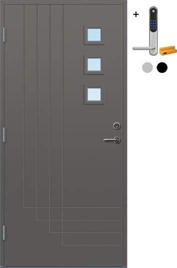 Ytterdør Bygg1 Harstad med Yale Entrus