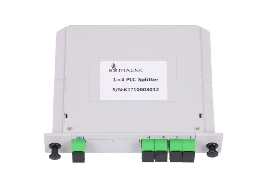 Extralink 1:4 Plc Splitter Sc/Apc Slot Type Kabelspillter Grå Abs Hunkjønn EX.11540 Extralink 1:4 Plc Splitter Sc/Apc Slot Type Kabelspillter Grå Abs Hunkjønn EX.11540