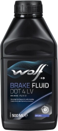 Bremsevæske WOLF DOT 4 LV 500 ml Bremsevæske WOLF DOT 4 LV 500 ml