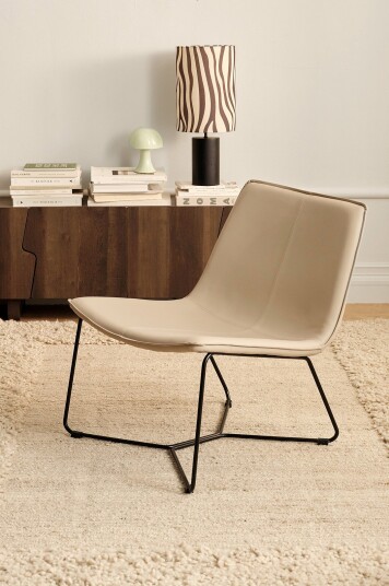 Ellos Home Loungestol Barrel Beige Ellos Home Loungestol Barrel Beige