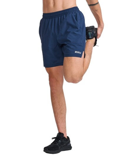 2xu Men"s Aero 7 Inch Shorts Midnight/silver Reflective S 2xu Men"s Aero 7 Inch Shorts Midnight/silver Reflective S
