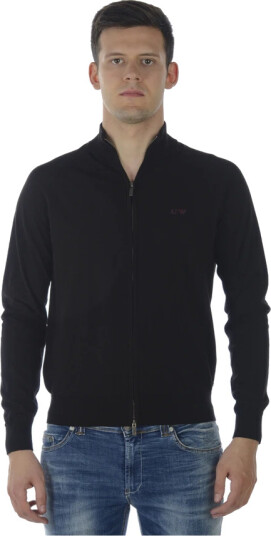 Armani Jeans Herre Strikkevarer Svart L, Armani Jeans Herre Strikkevarer Svart L,