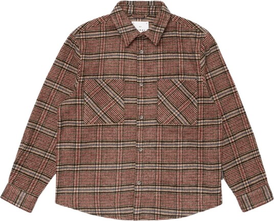 Edwin Julius Shirt Ls Burgundy/Blue BURGUNDY/BLUE XL Edwin Julius Shirt Ls Burgundy/Blue BURGUNDY/BLUE XL