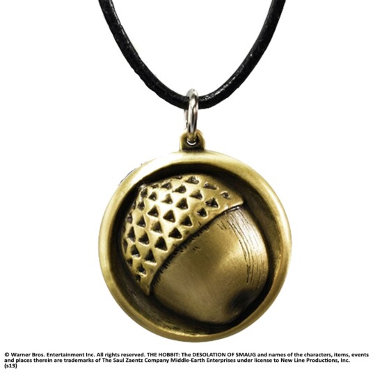 Noble Collection - The Hobbit - Leather Chain Bilbo Button Pendant