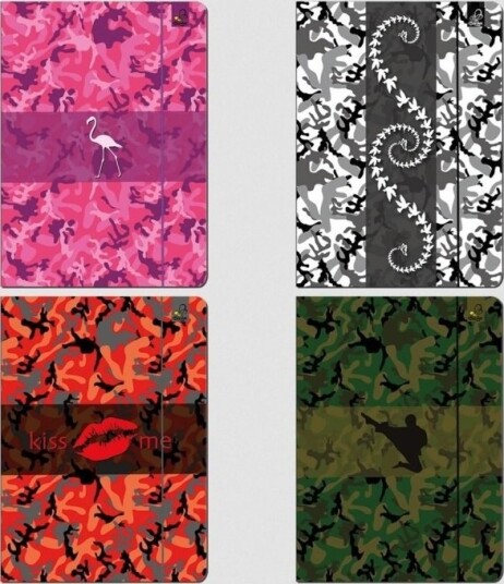 Bee Bee A4 Mappe Med Strikk Camouflage Bee Bee A4 Mappe Med Strikk Camouflage