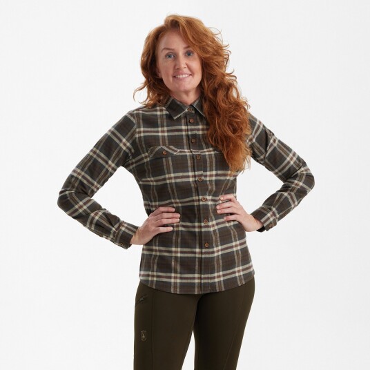 Deerhunter Lady Ruby Shirt Yellow check 48