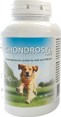 Chondrosyl Forte fôrtilskudd til hund 120 stk