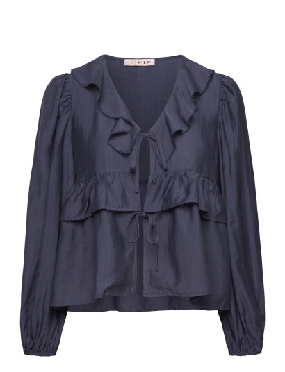 A View Charlotte Blouse   Navy   34