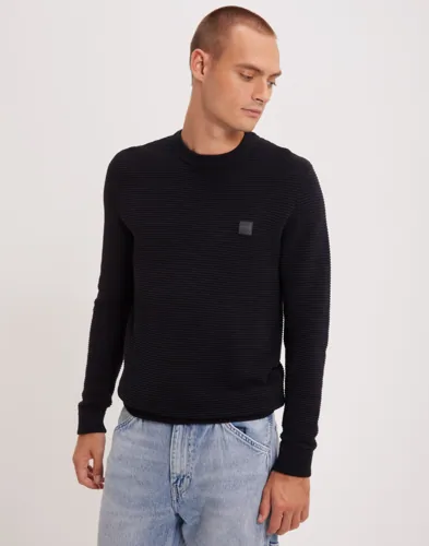 Solid SDValencia knit pullover Strikkegensere Svart