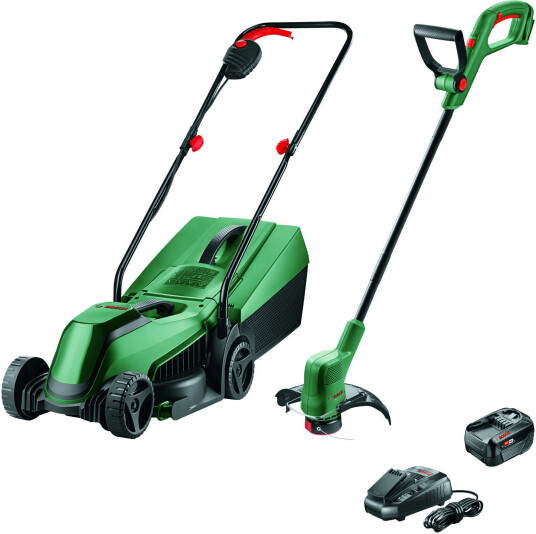 Bosch - 18V Lawn Care Set - EasyGrassCut 18V & EasyMower 18V ( Battery & Charger Included )