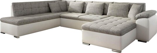 Niko U sovesofa 350x205x76 cm   Beige / Grå