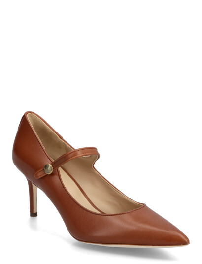 Lauren Ralph Lauren Lanette Calfskin Mary Jane Pump - Brown - 41