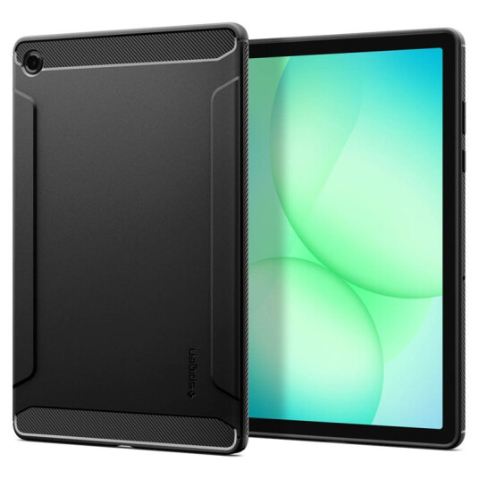 Spigen Rugged Armor Deksel for Samsung Galaxy Tab A11+ Matt Sort Spigen Rugged Armor Deksel for Samsung Galaxy Tab A11+ Matt Sort
