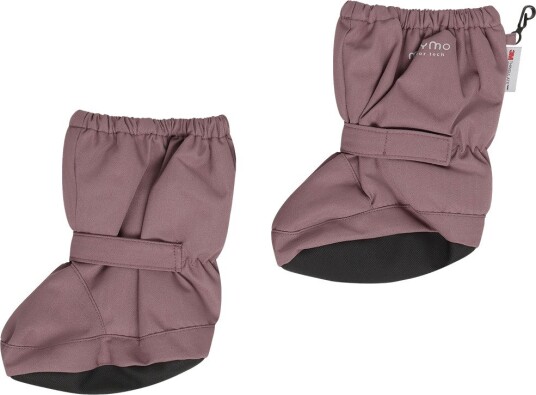 Minymo Fotpose m. Fleece Rose Taupe Minymo 6 12 md Overtrekkssko Rosa Svart 62 80