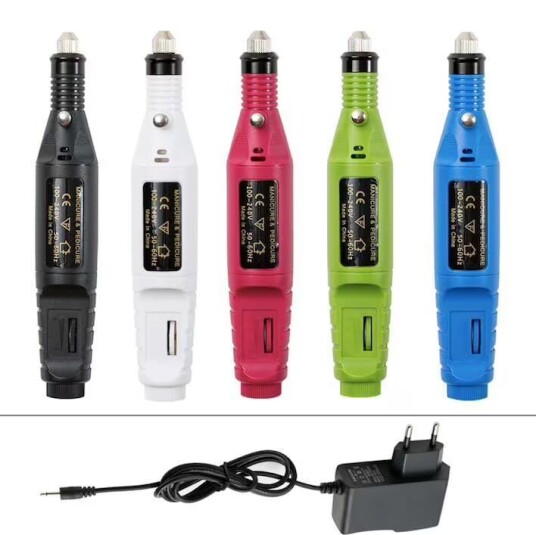 Otego Elektrisk fil neglefil 6 bits inkludert Otego Elektrisk fil neglefil 6 bits inkludert