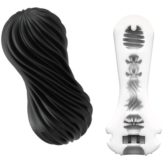 Tenga Flex Rocky Masturbator       - Svart