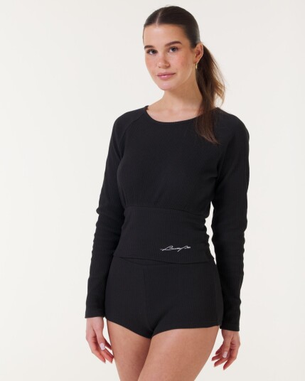 Bumpro Retreat Rib Sweater Black - M