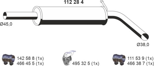 Midtre lydpotte ERNST 112284 Midtre lydpotte ERNST 112284