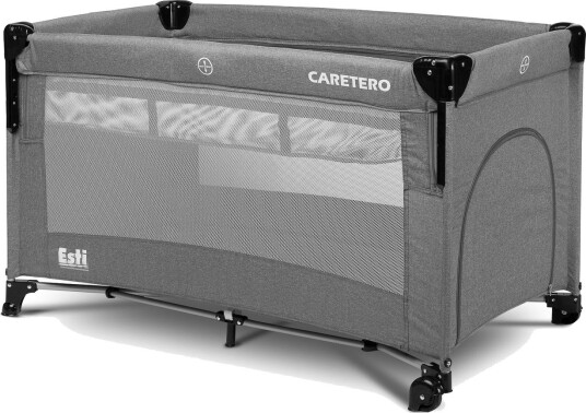 Caretero Esti Reisebarneseng Med Hjul 120x60 cm Maks 15 kg Grafitt/Grå