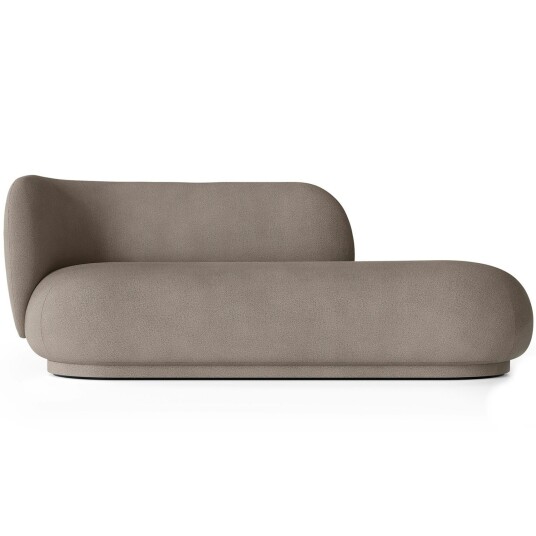 Ferm Living Rico Brushed Divan Venstre Varmgrå