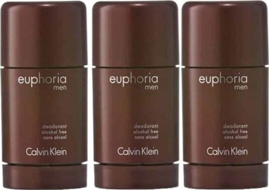 3-pack Calvin Klein Euphoria For Men Deostick 75ml 3-pack Calvin Klein Euphoria For Men Deostick 75ml