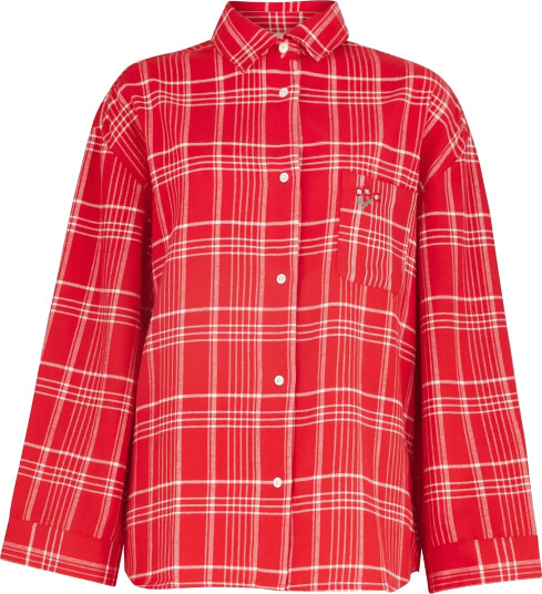Becksöndergaard Flannel Grid Pyjamas Shirt Red M
