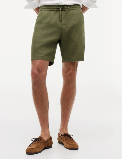 Tommy Hilfiger Dover 8 Po Sorona Linen 2/2 Khaki green 34
