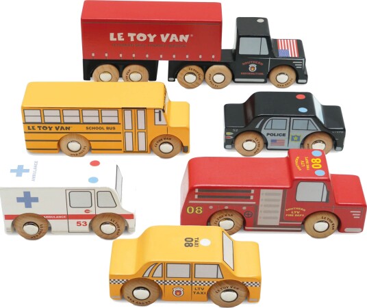Le Toy Van New York Bilsett 6 Stk