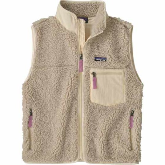 Patagonia W"s Classic Retro-x Vest Natural W/light Violet M