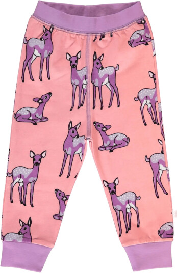 Småfolk Leggings For Baby With Deer Pink 62